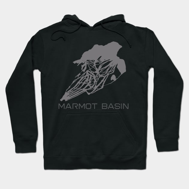 Marmot Basin Resort 3D Hoodie by Mapsynergy